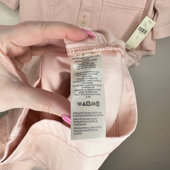 NWT Anthropologie Pilcro The Kit Utility Denim Short Sleeve Romper Playsuit 2 - Picture 13 of 14